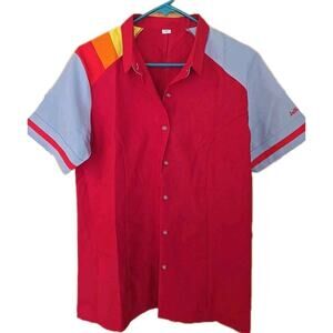 Jollibee Filipino Fast Food Employee Work Uniform Shirt Female Size XL Womens